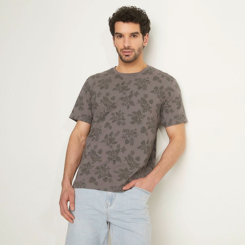 NEWPORT - Camiseta Hombre Manga corta con Estampado de Algodón Newport