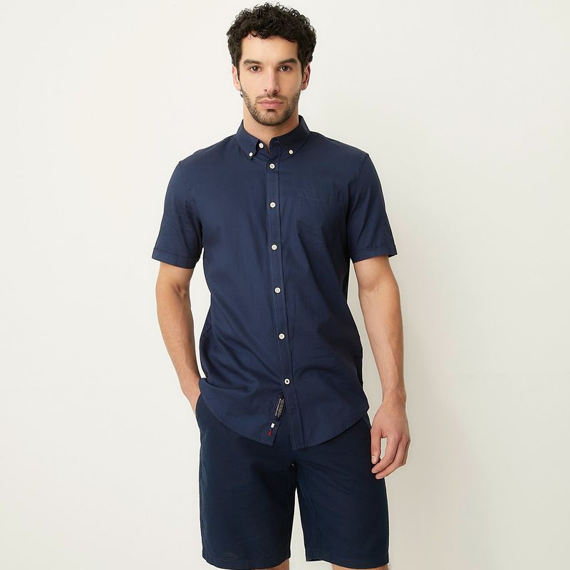 UNIVERSITY CLUB - Camisa Hombre Manga corta Slim University Club