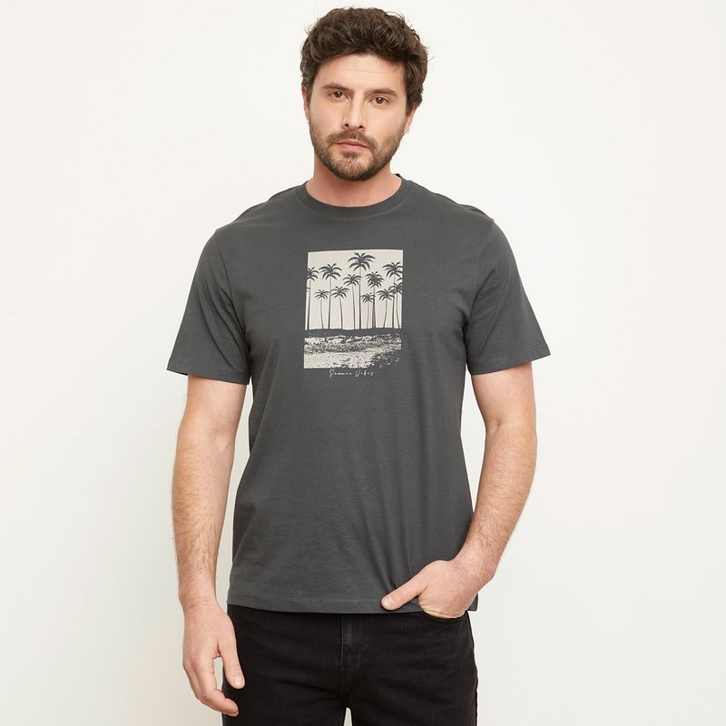 NEWPORT - Camiseta Hombre Manga corta con Estampado de Algodón Newport