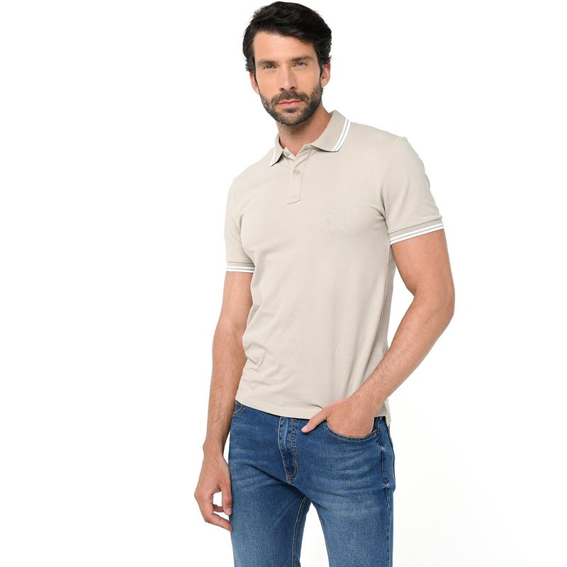 BASEMENT - Camiseta polo Hombre Manga corta de Algodón Basement
