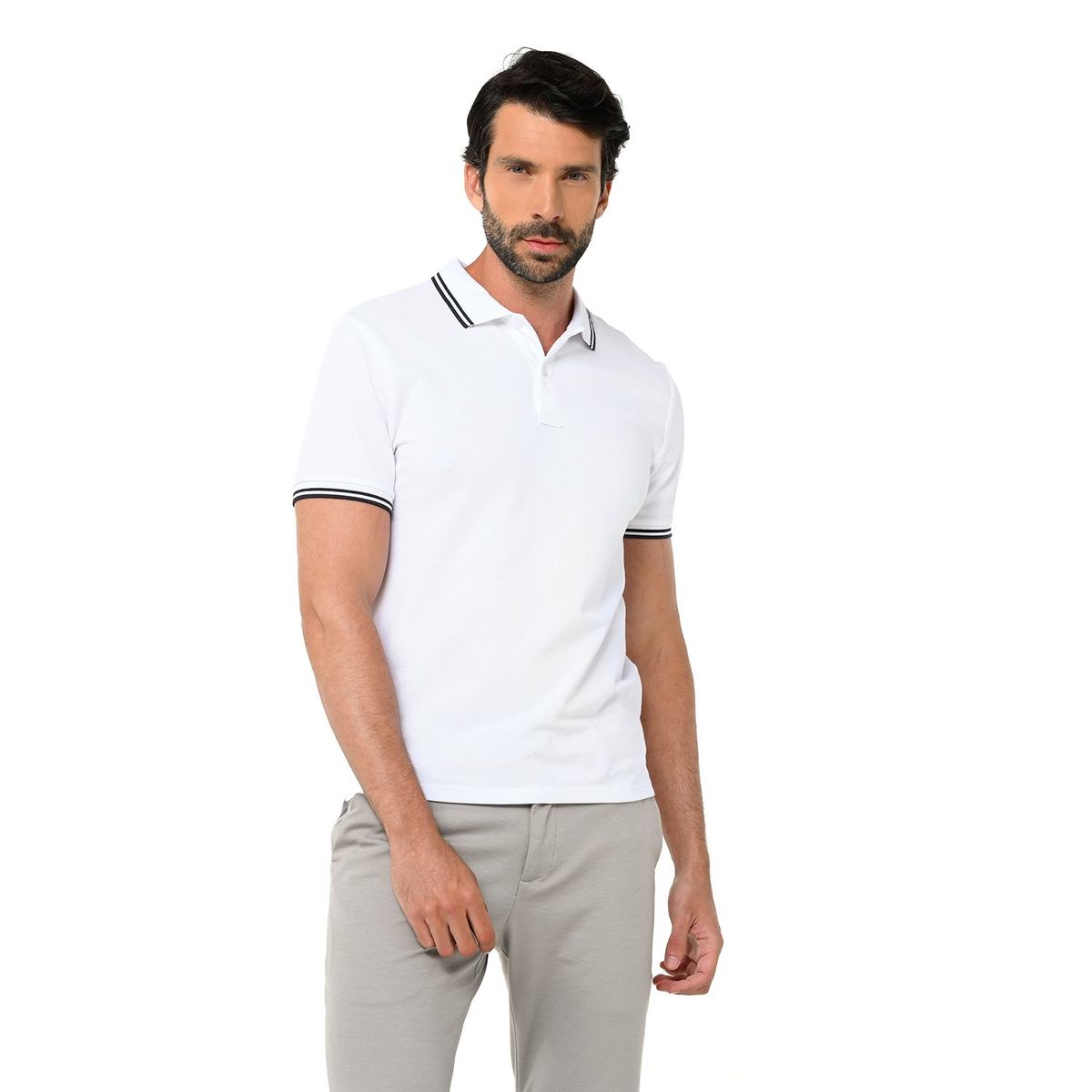 BASEMENT - Camiseta polo Hombre Manga corta de Algodón Basement