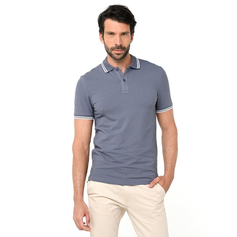 BASEMENT - Camiseta polo Hombre Manga corta de Algodón Basement