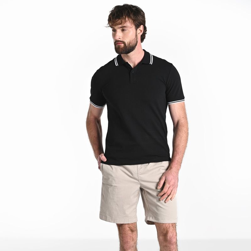 BASEMENT - Camiseta polo Hombre Manga corta de Algodón Basement