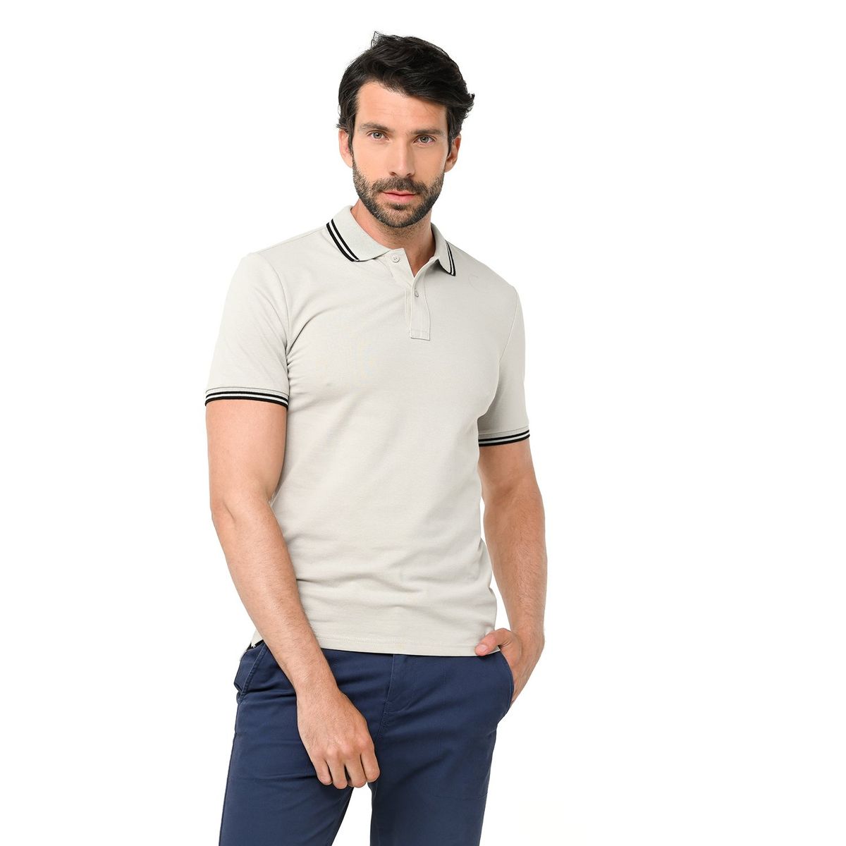 BASEMENT - Camiseta polo Hombre Manga corta de Algodón Basement