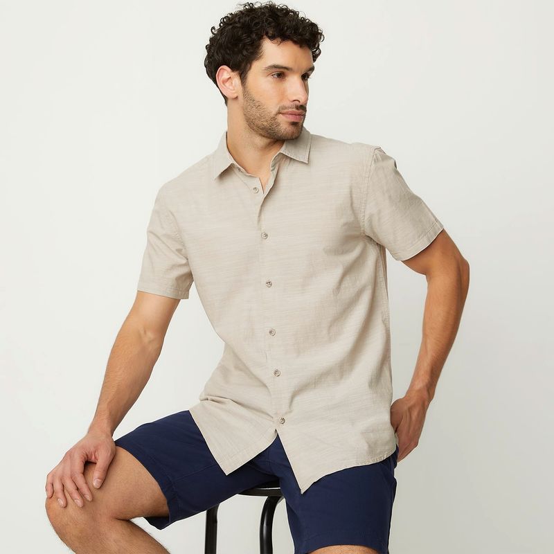NEWPORT - Camisa Hombre Manga corta Slim Newport