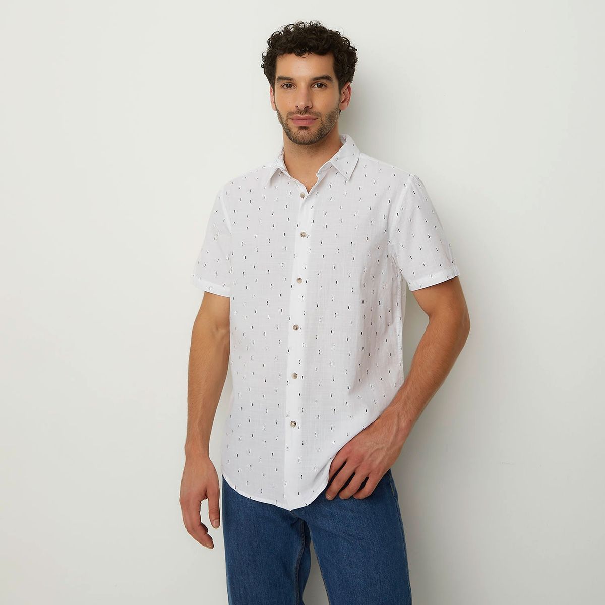 NEWPORT - Camisa Hombre Manga corta Slim Newport