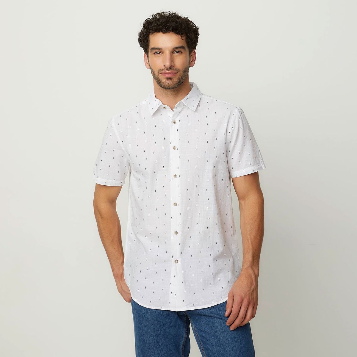 NEWPORT - Camisa Hombre Manga corta Slim Newport