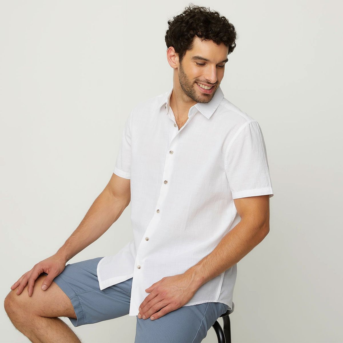 NEWPORT - Camisa Hombre Manga corta Slim Newport