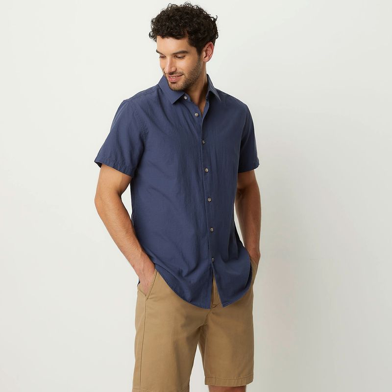 NEWPORT - Camisa Hombre Manga corta Slim Newport