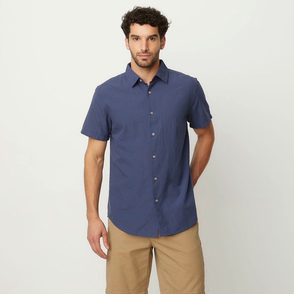 NEWPORT - Camisa Hombre Manga corta Slim Newport