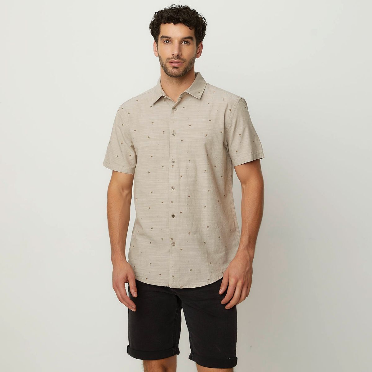 NEWPORT - Camisa Hombre Manga corta Slim Newport