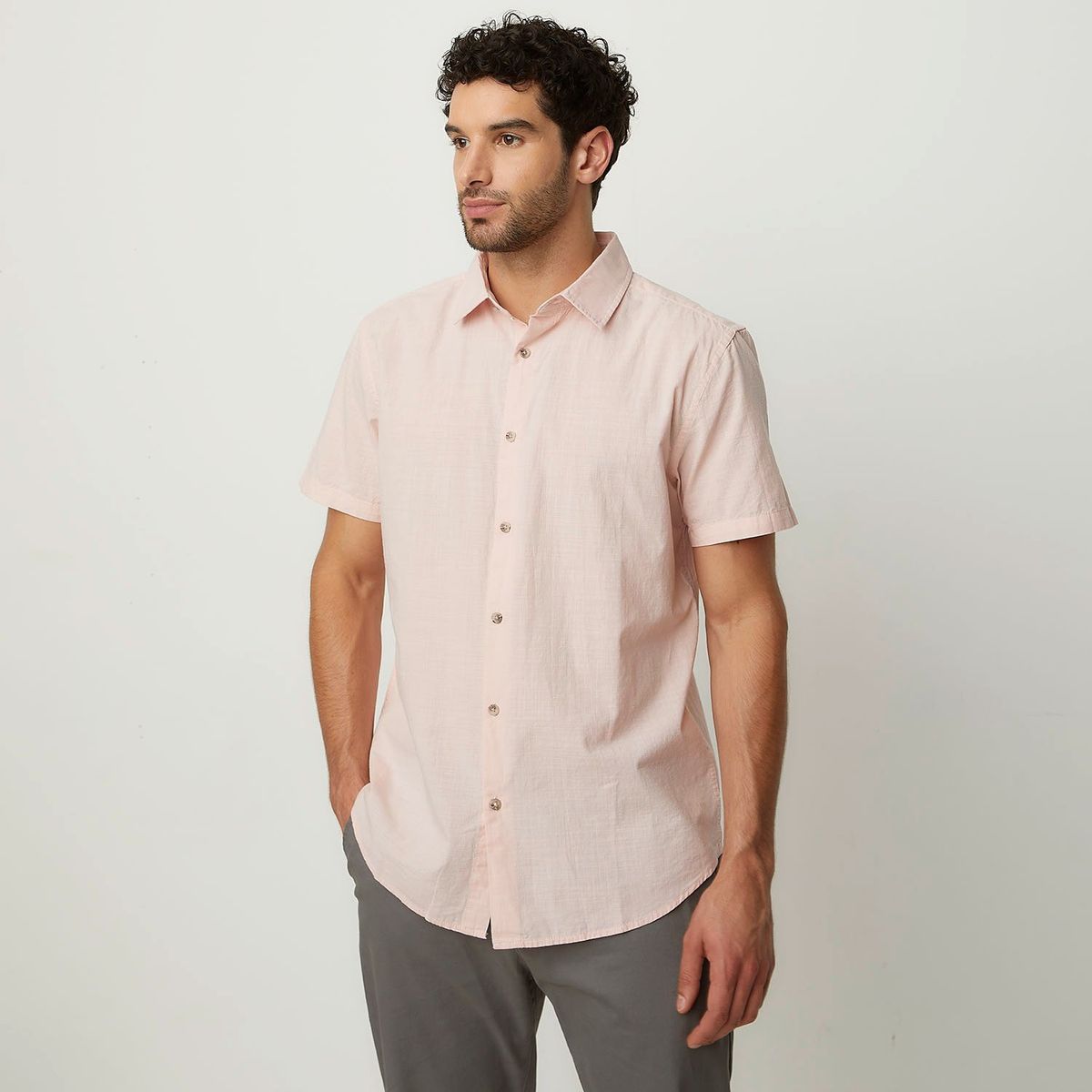 NEWPORT - Camisa Hombre Manga corta Slim Newport