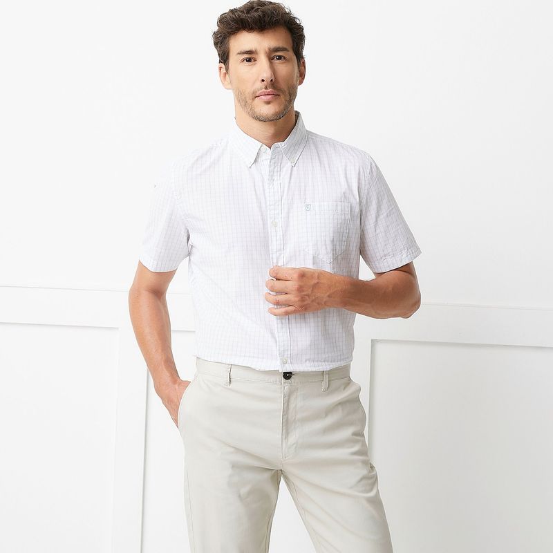 CHRISTIAN LACROIX - Camisa Hombre de Cuadros Manga corta Regular Christian Lacroix