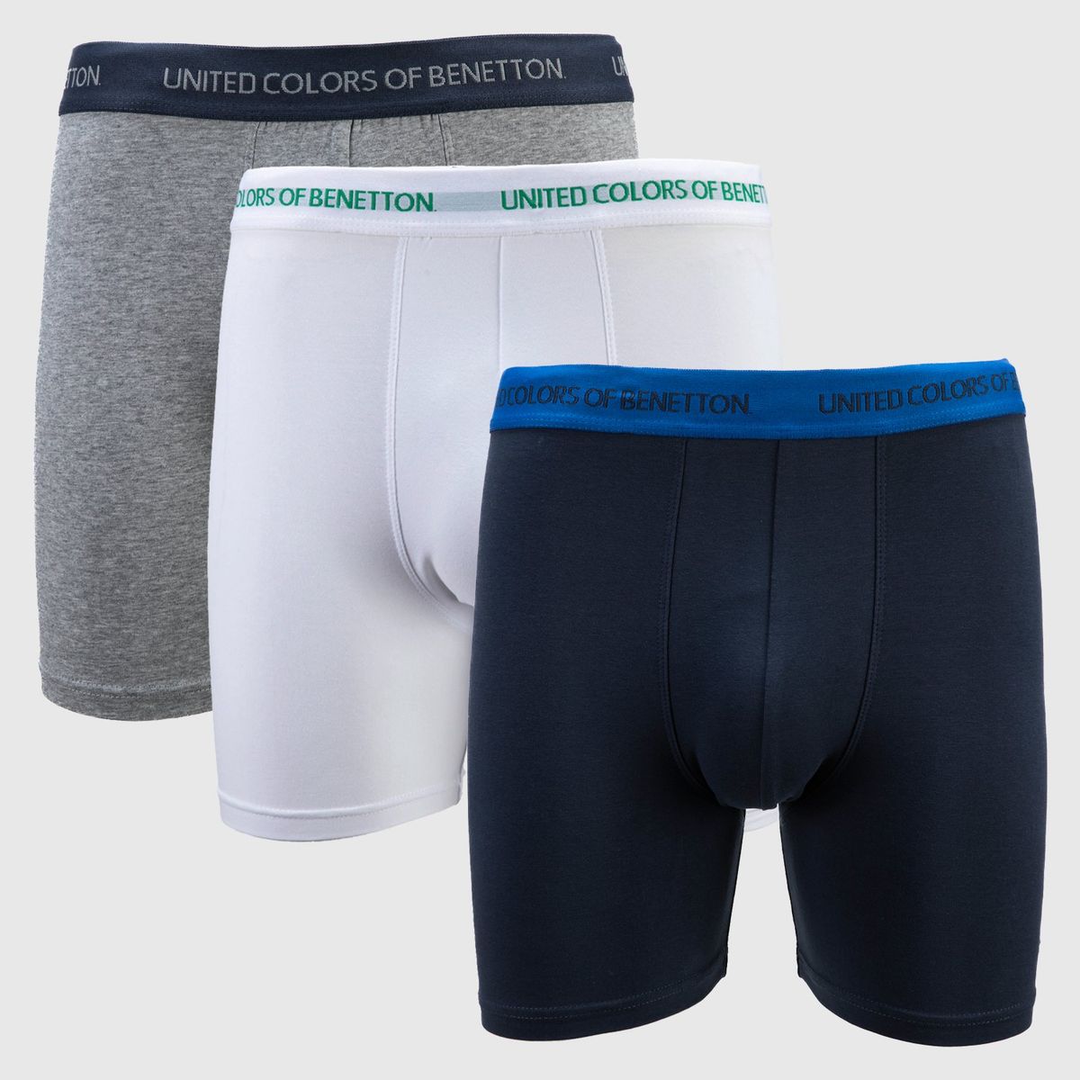 BENETTON - Boxers Hombre Pack de 3 de Algodón Benetton