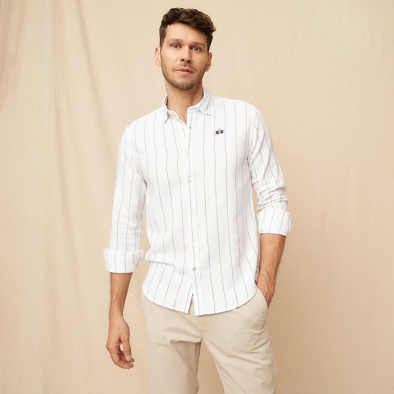 LA MARTINA - Camisa Hombre Manga larga Slim La Martina