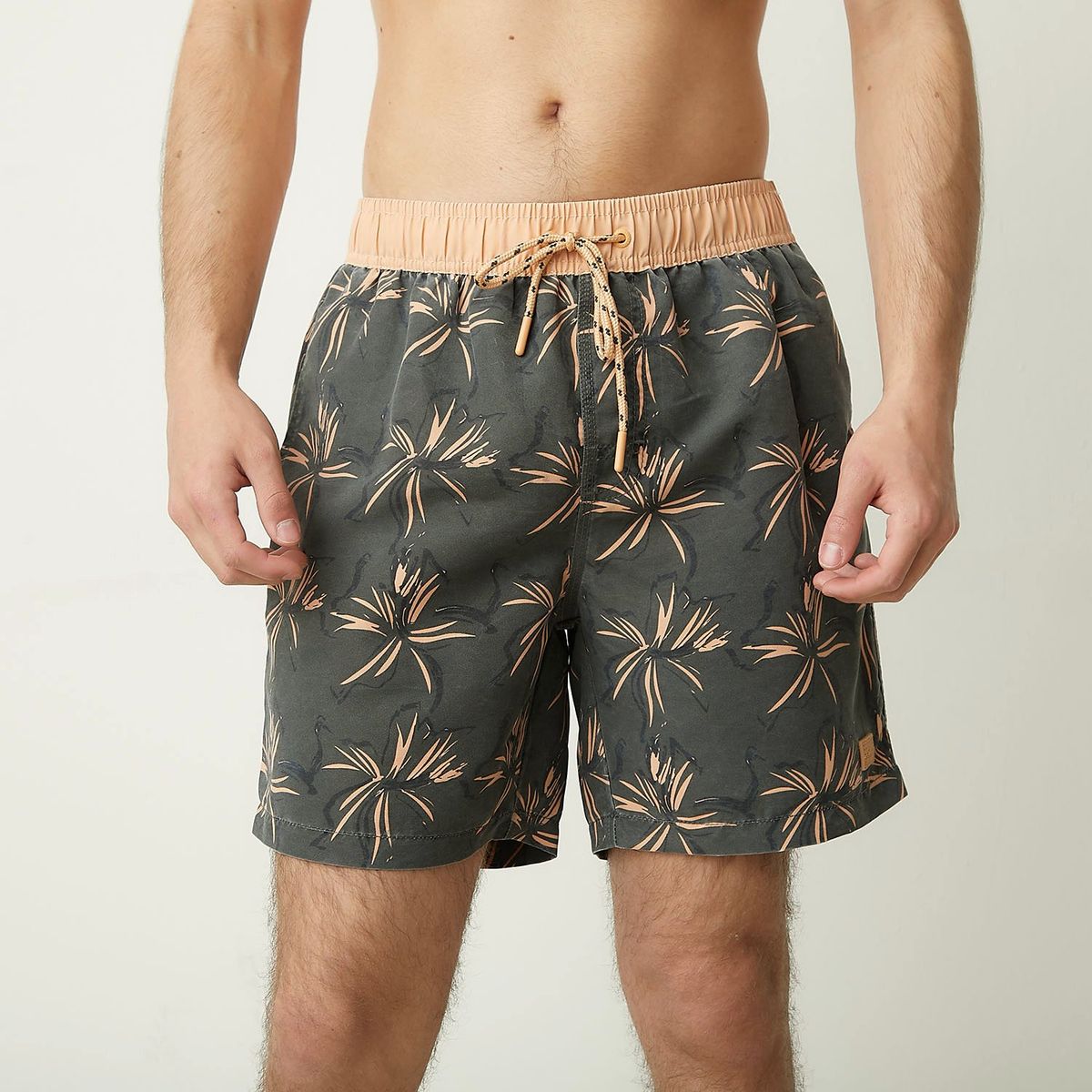 BEARCLIFF - Pantaloneta de baño Hombre con Estampado Con forro Bearcliff