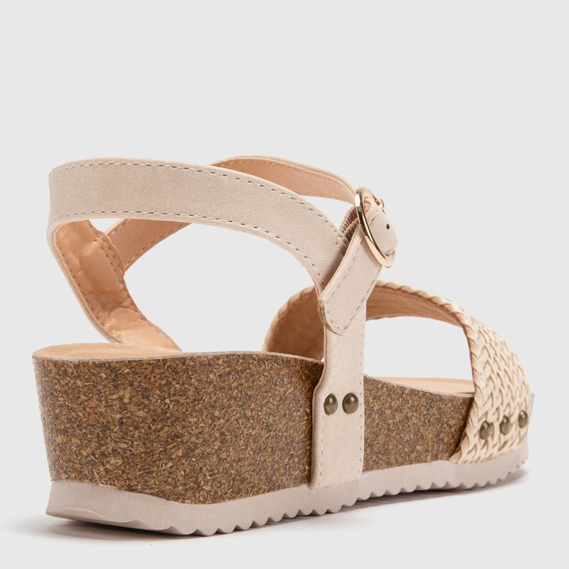 Sandalias Mujer con plataforma baja Imari University Club Nude