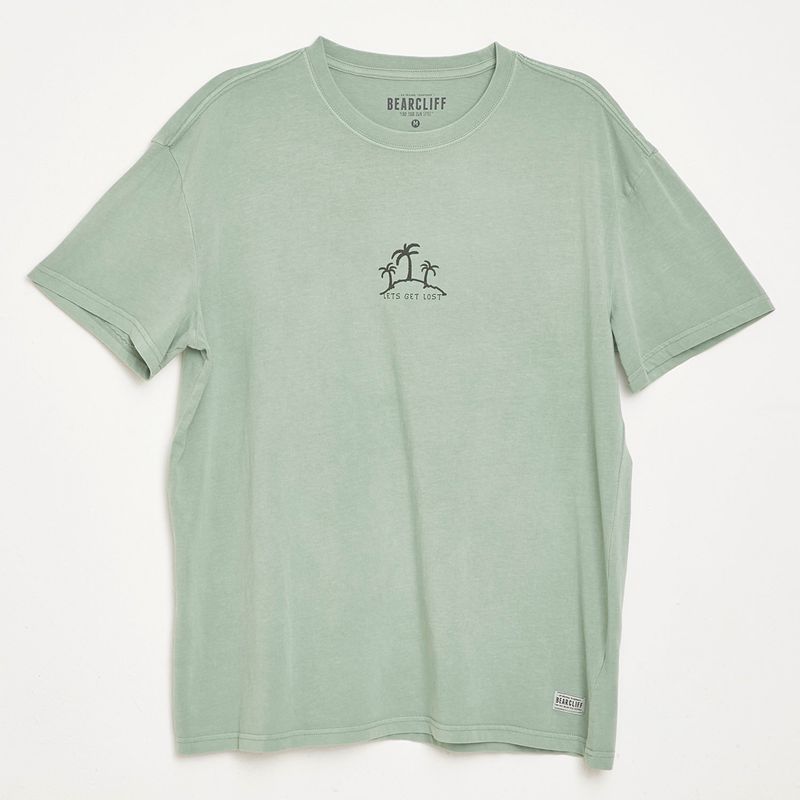 BEARCLIFF - Camiseta Hombre Manga corta Con Estampado de Algodón Bearcliff