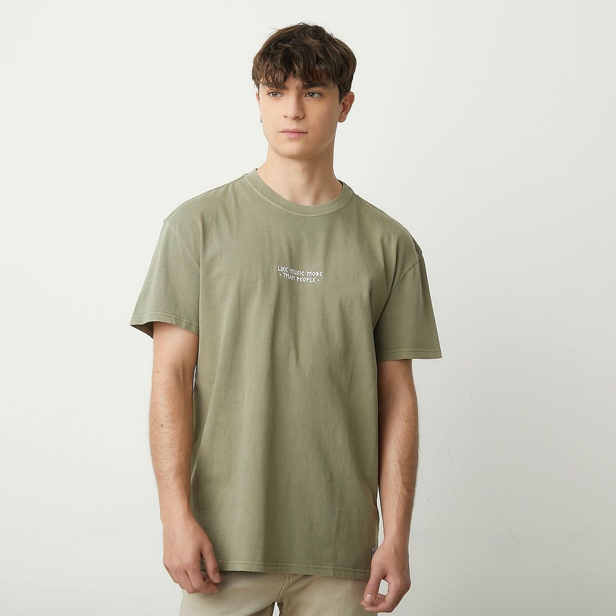 BEARCLIFF - Camiseta Hombre Manga corta Con Estampado de Algodón Bearcliff