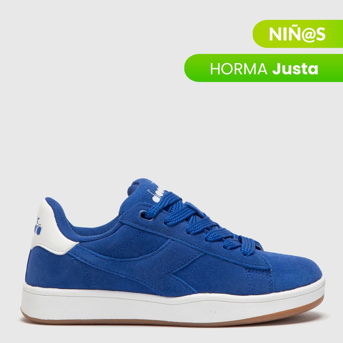 DIADORA - Tenis moda Diadora Boy Court XL para Niño Horma Justa 