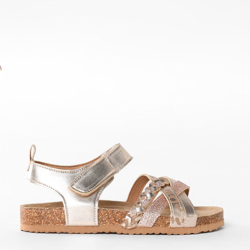 YAMP - Sandalias Yamp Bk Braid para Niña con Velcro