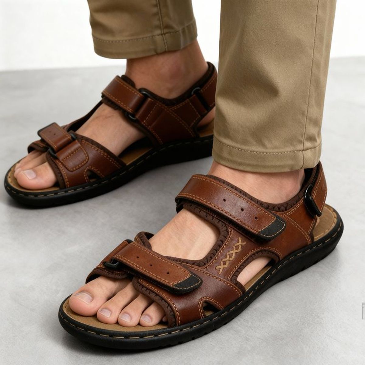 NEWPORT - Sandalias para Hombre Newport Hans color Café