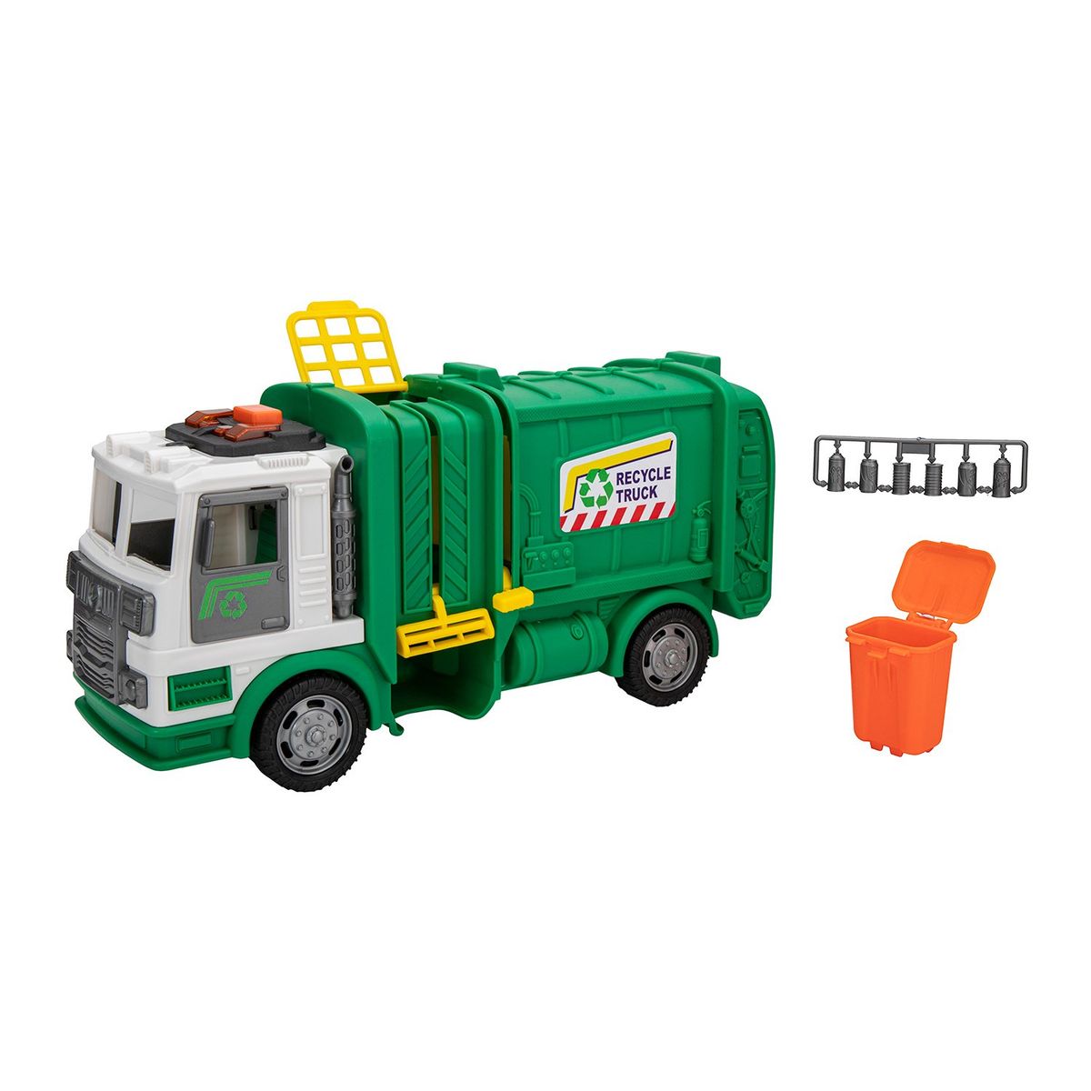  - Camión de juguete Recolector de Basura, incluye accesorios 