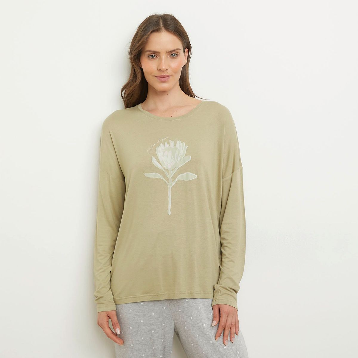 BLU - Camiseta de pijama Mujer Manga corta de Viscosa blu