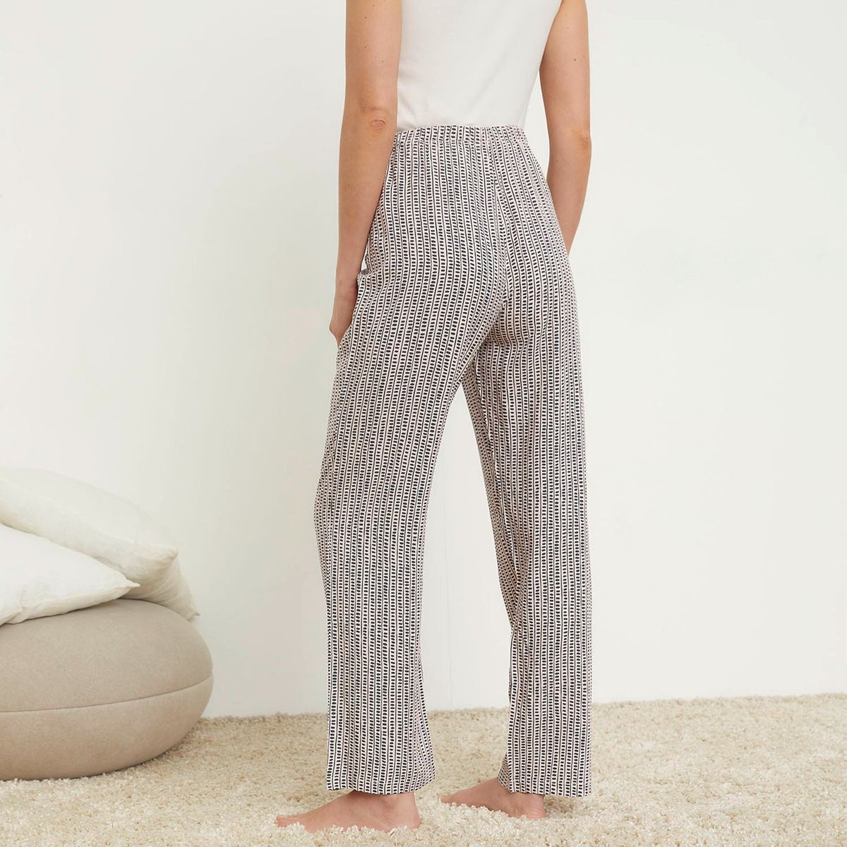 BLU - Pantalón de pijama Mujer de Viscosa blu