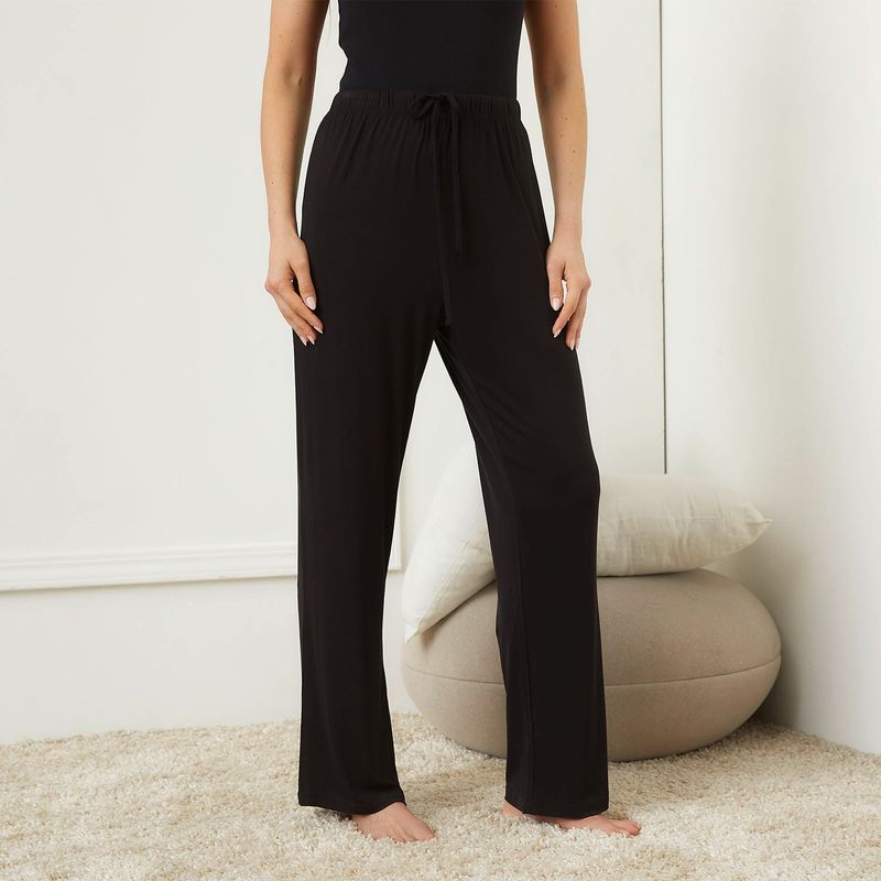 BLU - Pantalón de pijama Mujer Sin mangas de Viscosa blu