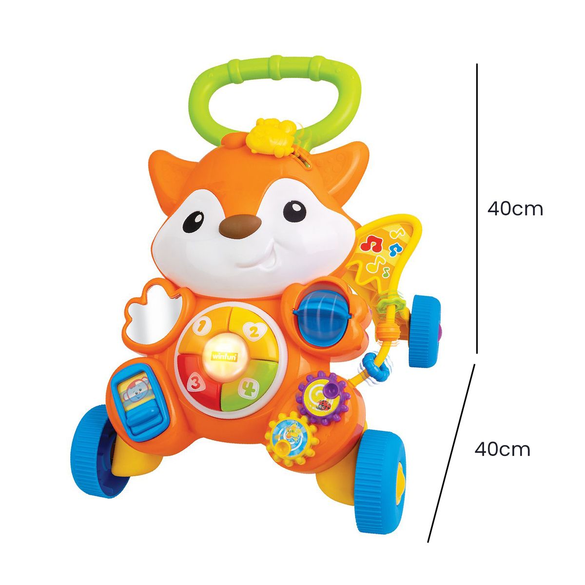 WINFUN - Juguete para bebé didáctico Winfun: Caminador interactivo zorrito crece conmigo
