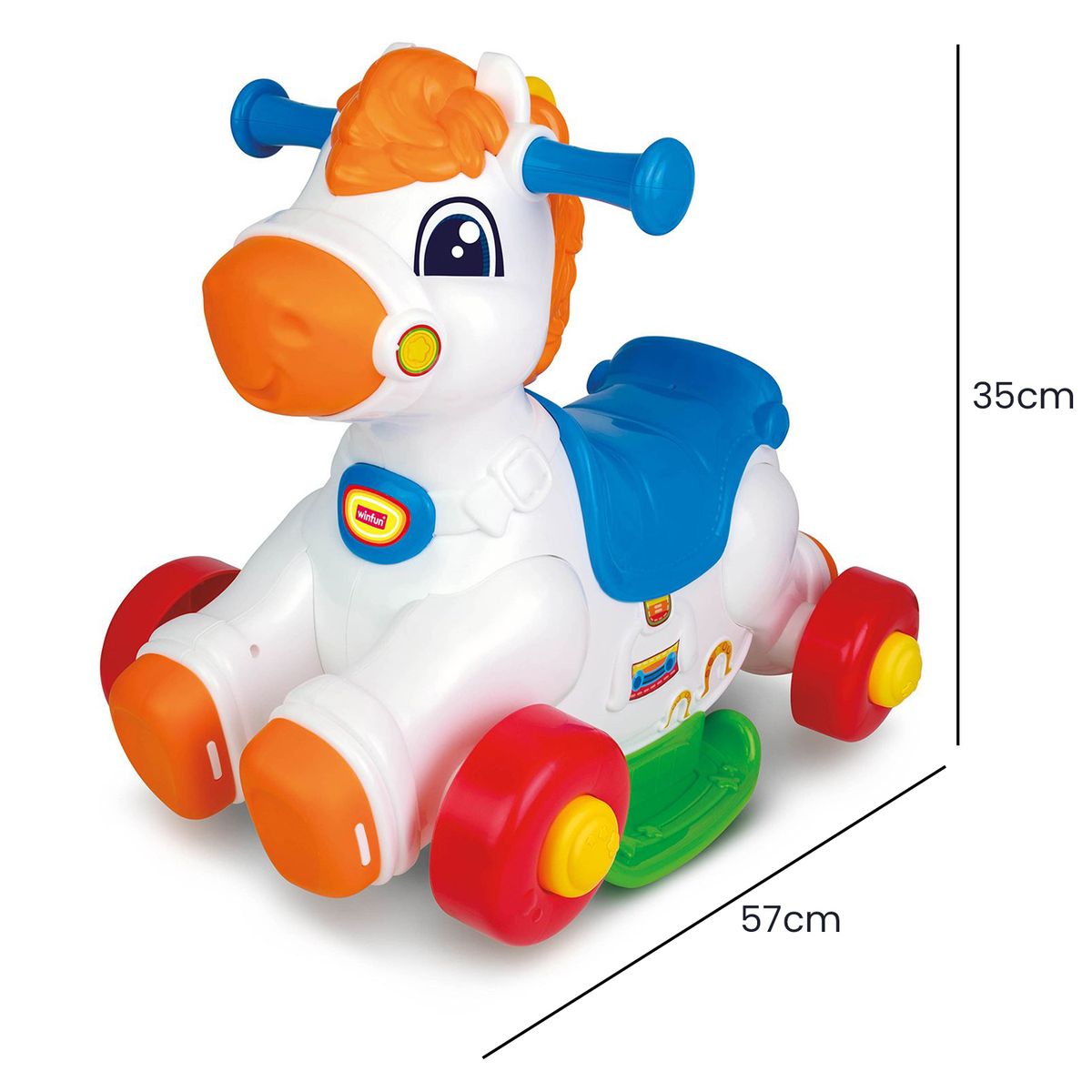 WINFUN - Juguete para bebé didáctico Winfun: Caballito de montar rockero