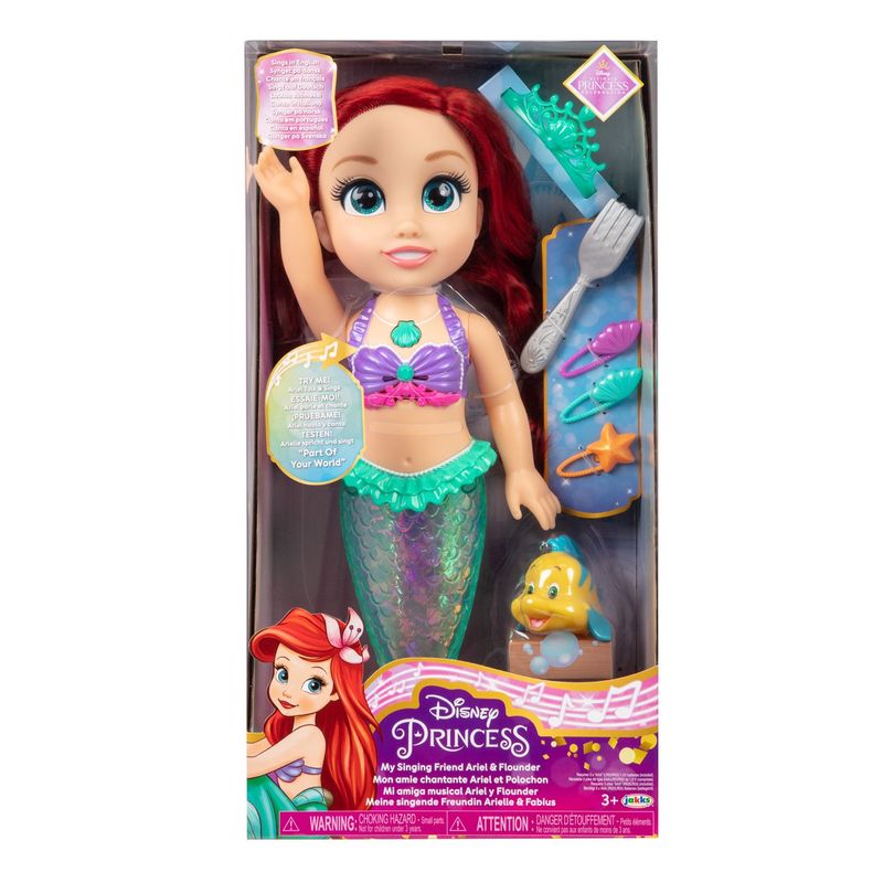 DISNEY PRINCESS - Muñeca Princesa Ariel cantante Disney Princess