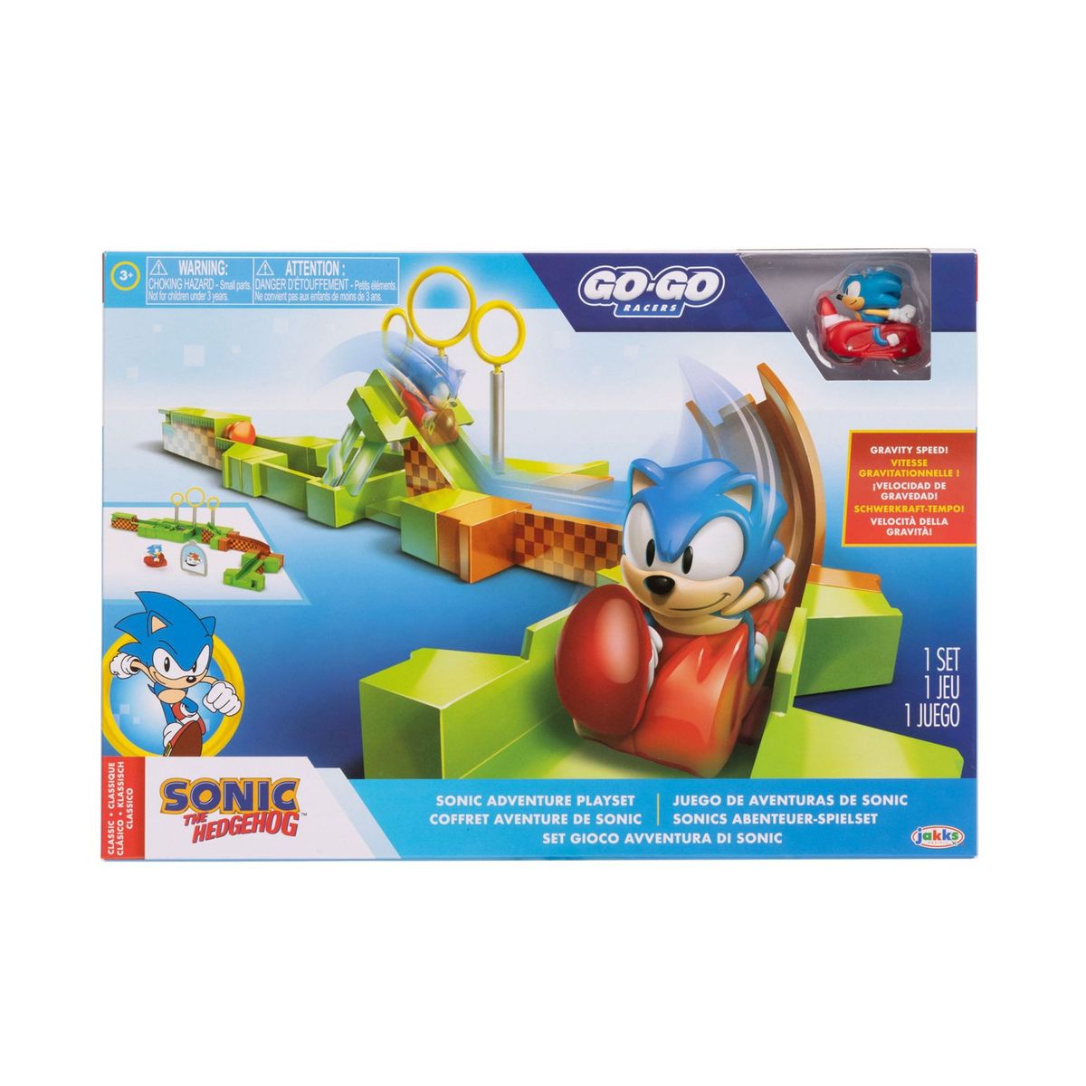  - Figura de acción Sonic Sonic - Go Go Racers Playset 