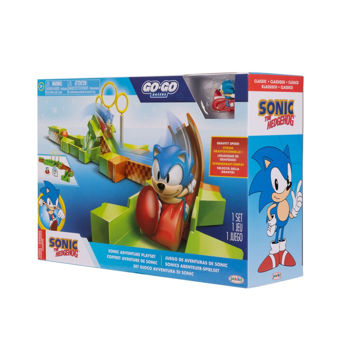  - Figura de acción Sonic Sonic - Go Go Racers Playset 
