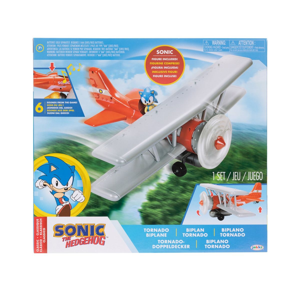  - Sonic Figura de acción Avión Biplano