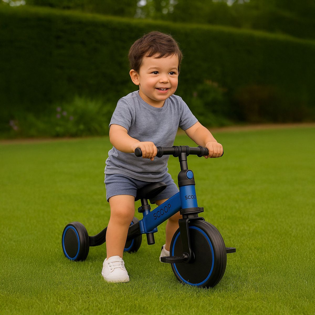 SCOOP - Triciclo Scoop:  3 en 1 Azul