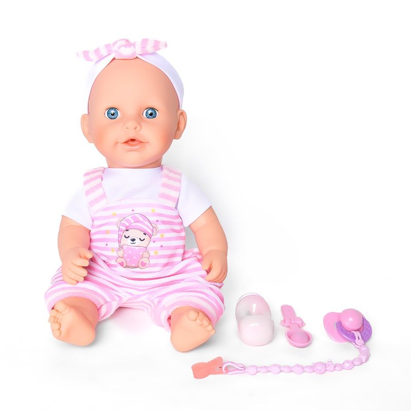  - Muñeca bebé Piccola aprende a comer. Incluye 7 funciones