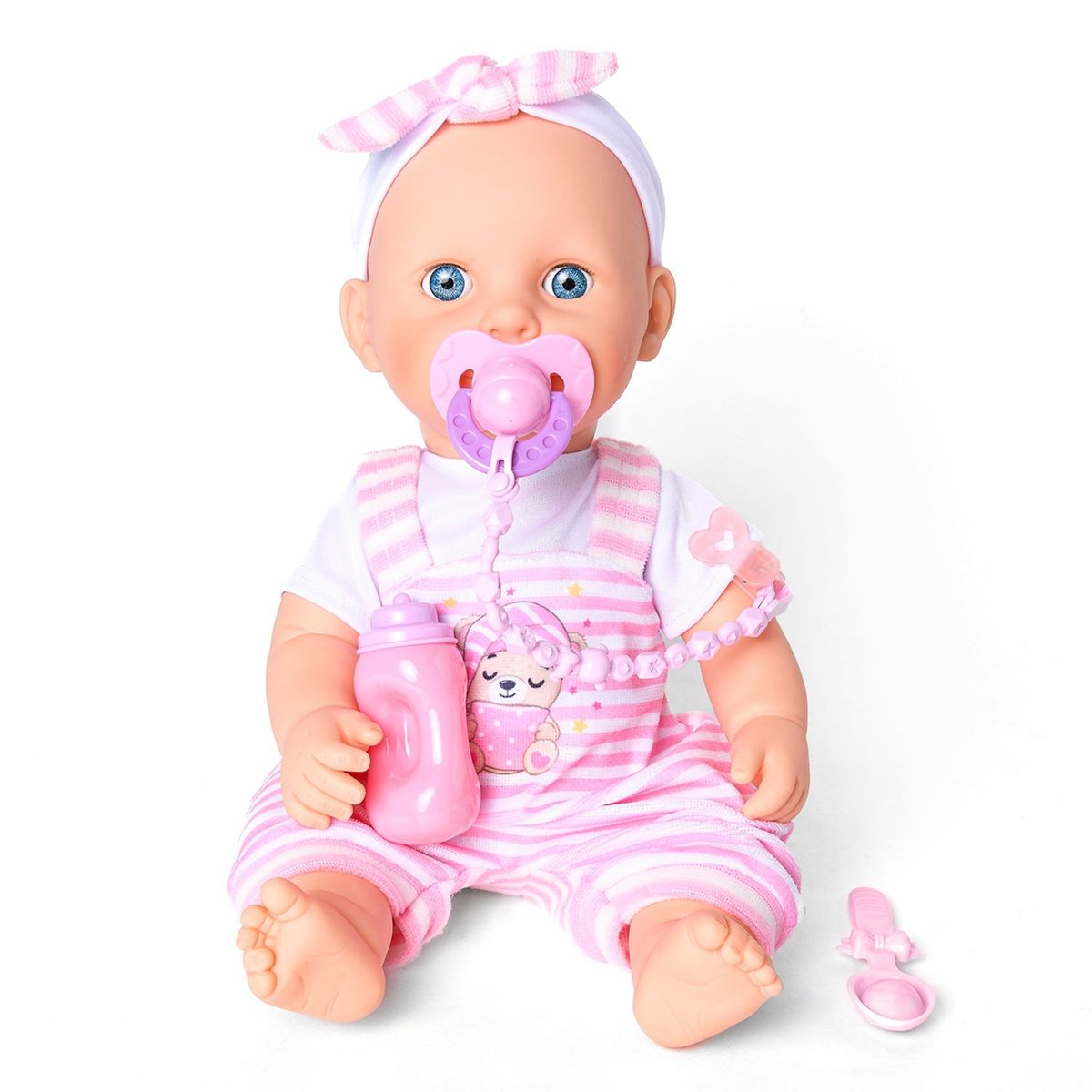  - Muñeca Reborn bebé Piccola: Aprende a comer. Incluye 7 funciones