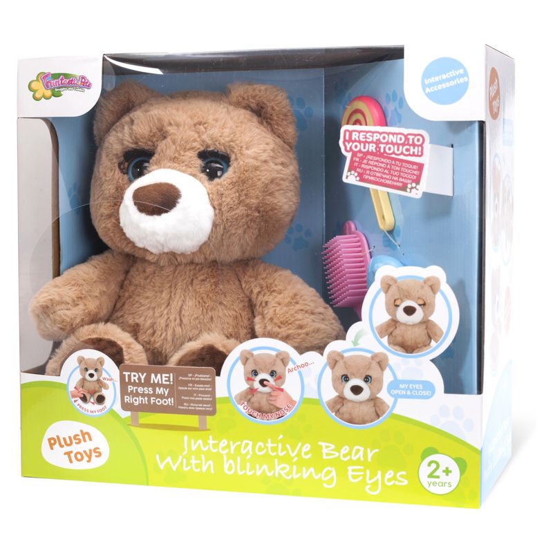 Peluche de oso interactivo Fantastic Incluye accesorios