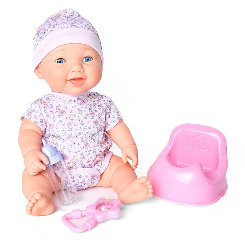  - Muñeca bebé Piccola aprende a ir al año baño. Incluye 7 funciones