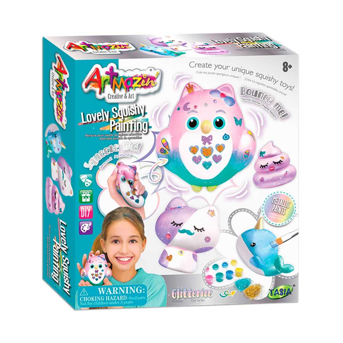  - Kit de pintura personaliza animalitos Squishy