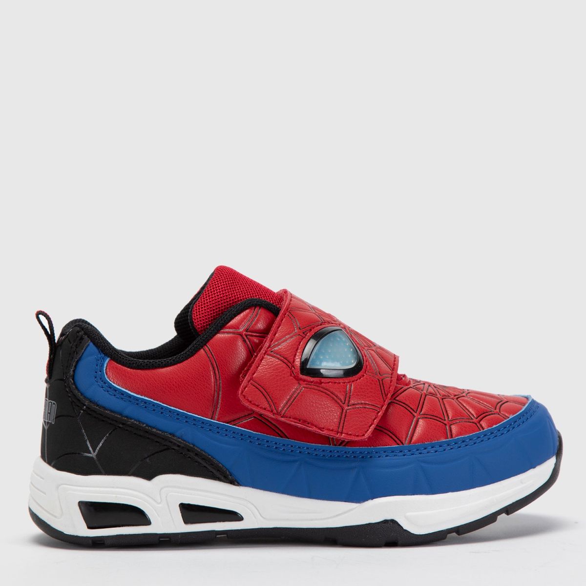 MARVEL - Tenis con luces Spider Man Marvel para Niño con Velcro
