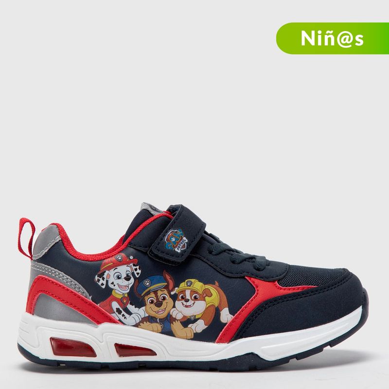 PAW PATROL - Tenis con luces Paw Patrol para Niño con Velcro