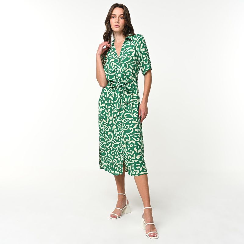 SOUTHLAND - Vestido Mujer Medio Animal print Southland