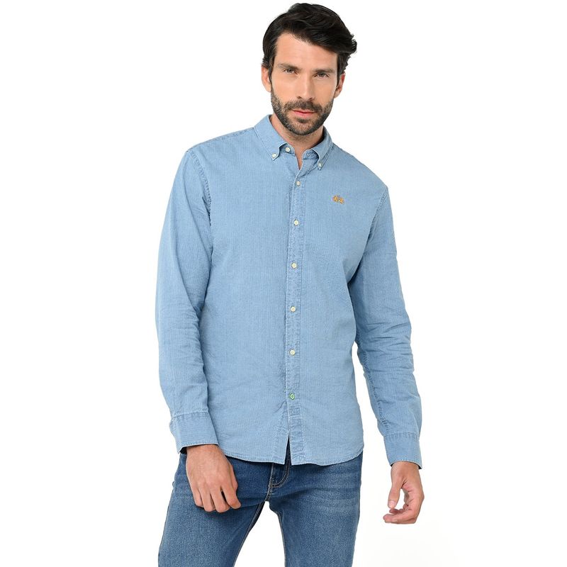 LA MARTINA - Camisa Hombre Manga larga de Algodón La Martina