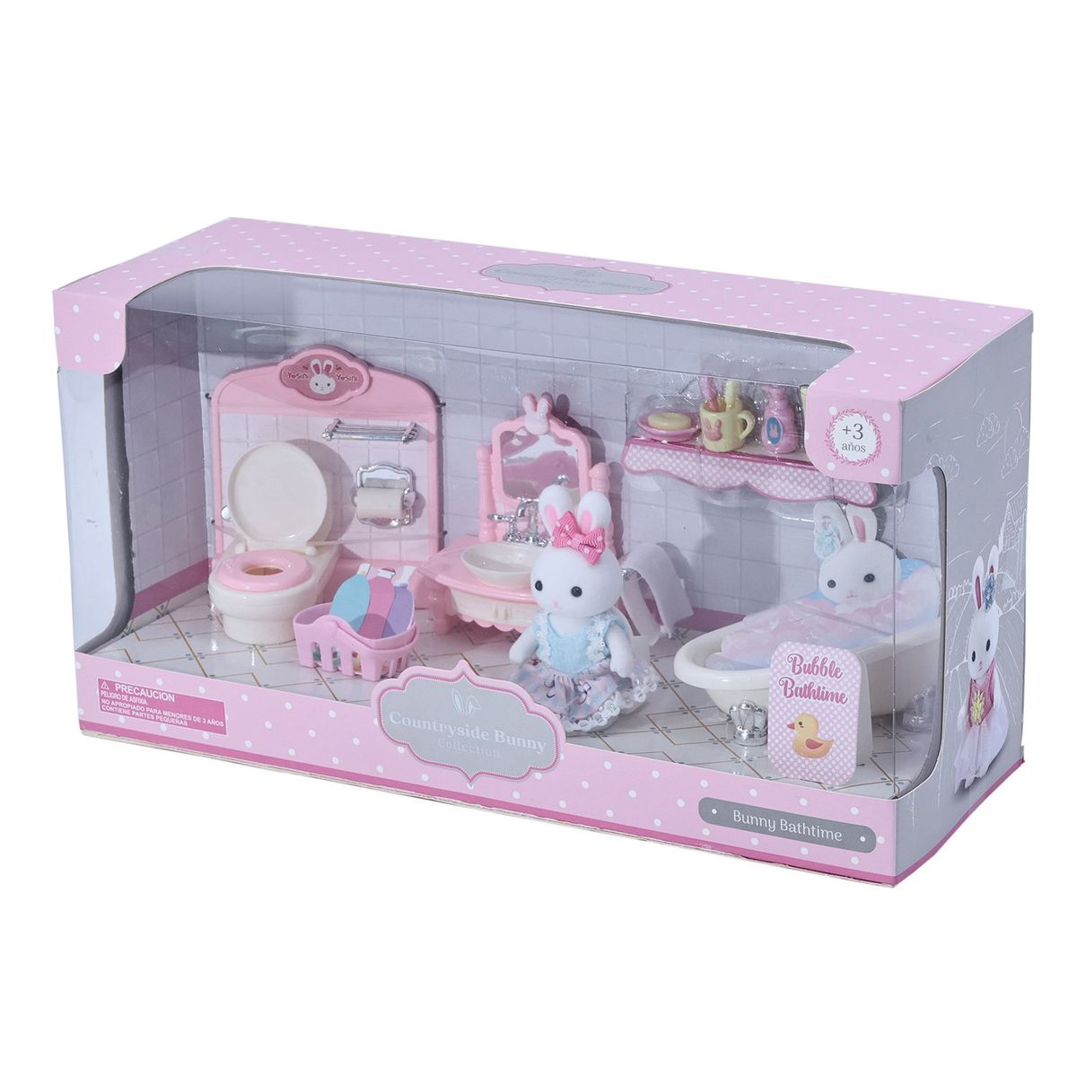 KIDS N PLAY - Hora del baño Mamá Conejo Dreamy Bay. Incluye Accesorios