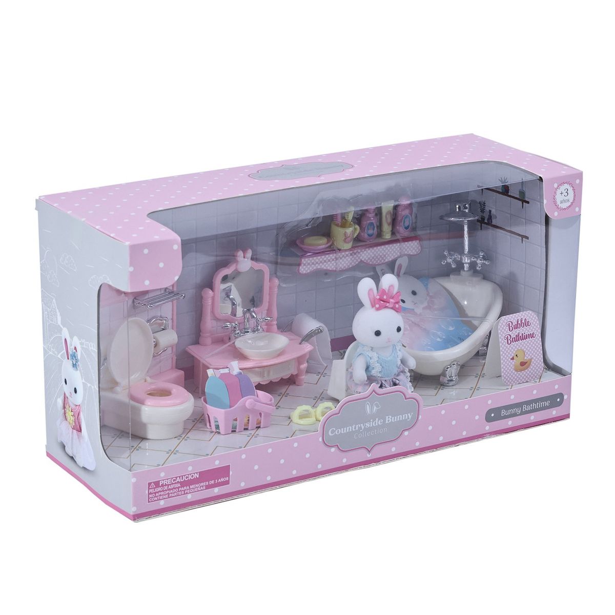 KIDS N PLAY - Hora del baño Mamá Conejo Dreamy Bay. Incluye Accesorios