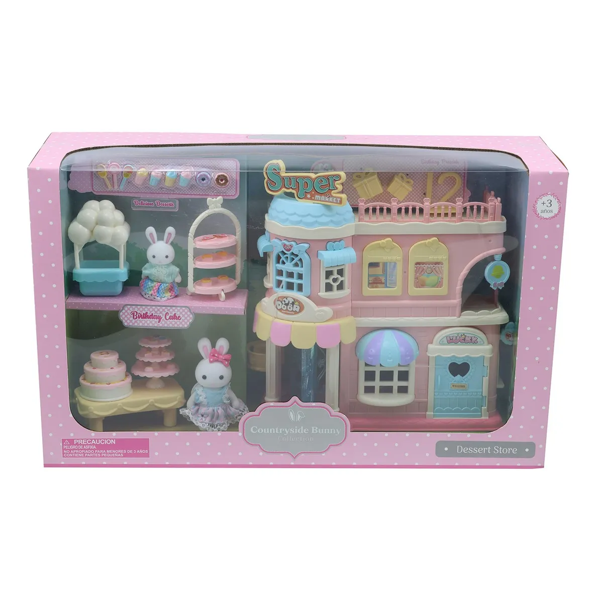 KIDS N PLAY - Tienda de postres de juguete Mamá conejo Dreamy Bay. Incluye Accesorios