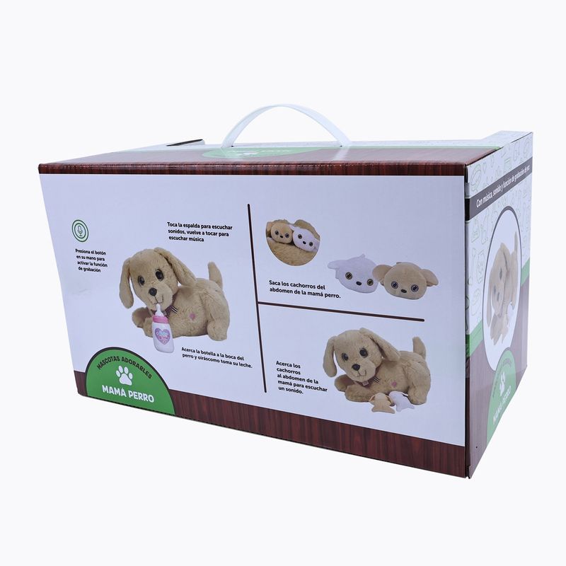 Peluche Mamá perro Cute pets con Incluye bebés KIDS N